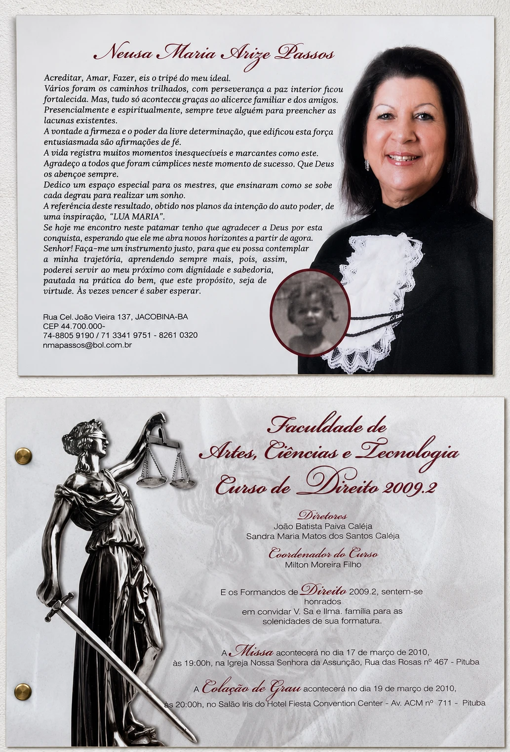 NEUSA MARIA ARÍZE PASSOS, TITULAR DO CARTÓRIO DE REGISTRO DE IMÓVEIS DE JACOBINA